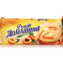 Цена за 2 шт Рулет "Домашний" абрикос 150гр/Раменский/468/