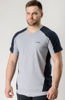 Спортивная футболка из высококачественного хлопка с лайкрой