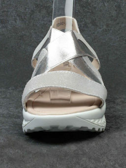 08-PED92-4 SILVER Босоножки (натуральная кожа)