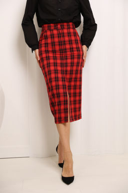 Юбка прямая с разрезом по переду - Looklikecat фото 2