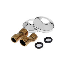 Смеситель для ванны Accoona A7377, двухрычажный, излив 300 мм, хром