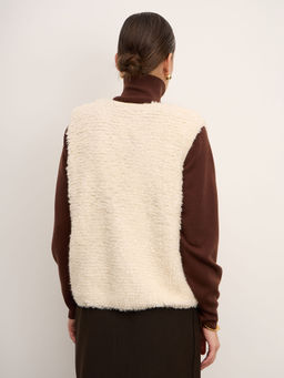 Жилет из кашемира женский 16147 кремовый