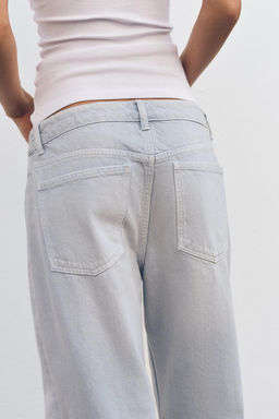 MID-RISE WIDE-LEG TRF JEANS - Zara фото 6