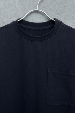 STORIESZ - CAMISETA HEAVY WEIGHT BOLSILLO / Marino - Zara фото 3