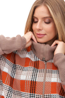 Жакет Д 3128/бежево-оранжевый