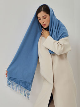 В составе шерсть ! теплый двусторонний палантин - Tantino фото 6