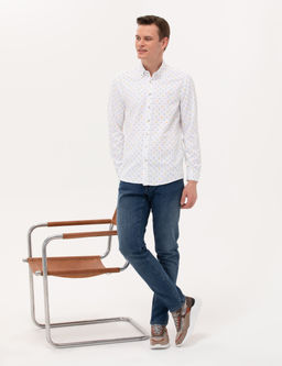 A__k Ye_il Slim Fit Uzun Kollu G_mlek