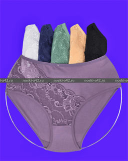 Цена за 12 шт. Трусы женские высокая посадка Yi Xin Da большие размеры арт. 323 (85686) 4 XL(48-50) + 5 XL(50-52) + 6 XL(52-54) - For you фото 5