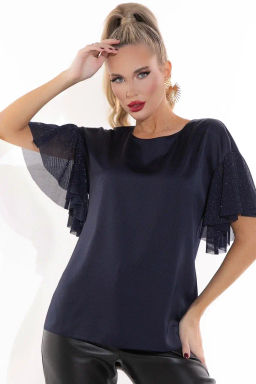 Блузон Тая (синий) - Эльза фото 2