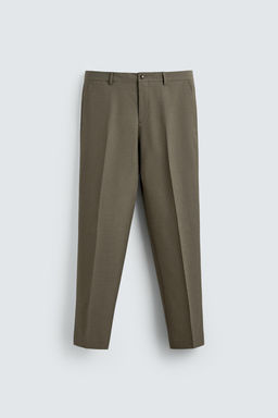 PANTAL?N REGULAR FIT TRAJE / Verde - Zara фото 5