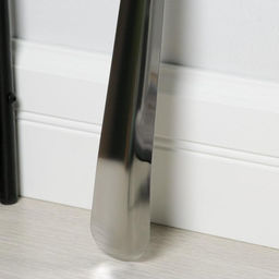 Ложка для обуви Доляна, с кольцом, металлическая, 45×4.5 см, нержавеющая сталь