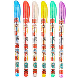 Набор гелевых ручек с блёстками, 6 цветов, Тачки - Disney фото 5