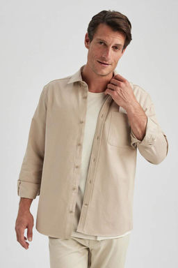 Рубашка стандартного кроя с длинным рукавом - Defacto фото 7