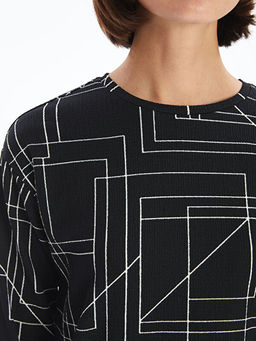 Bisiklet Yaka Desenli Kad?n Tunik