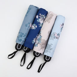 Зонт механический «Пионы», эпонж, 4 сложения, 8 спиц, R=48/55 см, d=96 см, МИКС