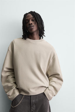 TEXTURED PRINT SWEATSHIRT - Zara фото 14