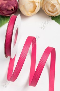 Лента репсовая 1 см*20 ярд "1 сорт" (SF-1346) фукси №190