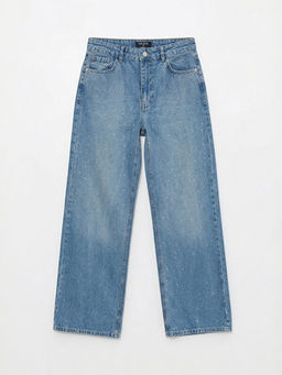 Wideleg Ta?l? Kad?n Jean Pantolon