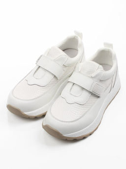 03-A238-2 WHITE Кроссовки женские (натуральная кожа)