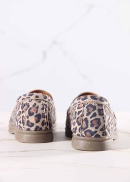 Лоферы туфли 170.2614be. бежевый леопард