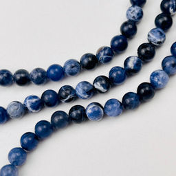 Бусины для украшений из Содалита (60 бусин) 39 см