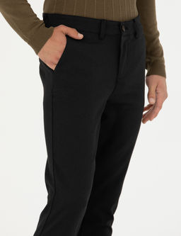 Siyah Arm_rl_ Slim Fit Kanvas Pantolon