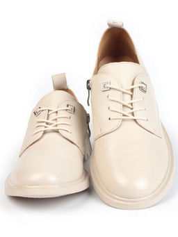 03-HP9956M BEIGE Полуботинки женские (натуральная кожа)