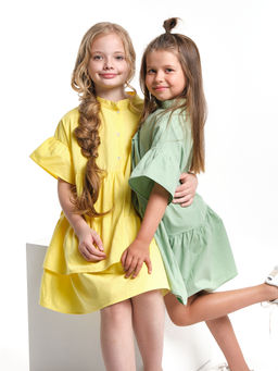 Платье Рубашка летнее хлопковое UD 7935 фисташка - Mini maxi фото 30