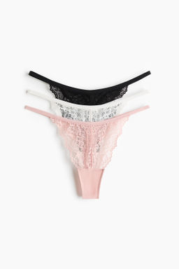 Pack de 3 bragas Thong de encaje - H&m фото 11