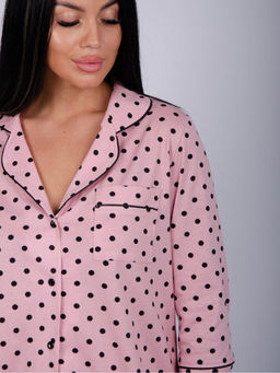 Пижама " Классика" горох, трикотаж