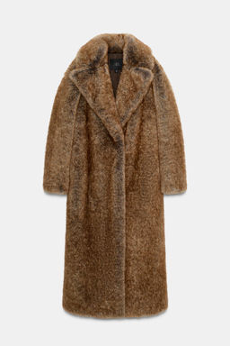 FAUX FUR COAT ZW COLLECTION LIMITED EDITION - Zara фото 5