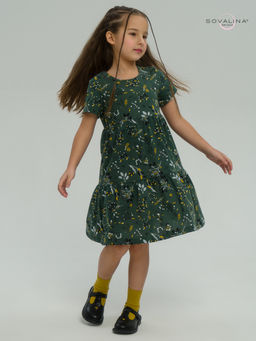 Платье Тия горчичные ветки - Sovalina фото 21