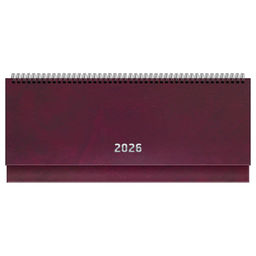 Планинг BG 2026г. 285*100мм 64л. бумвинил, бордовый (ПД-БВ_66920)