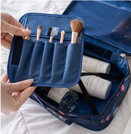 Косметичка синяя  Фламинго (3112)