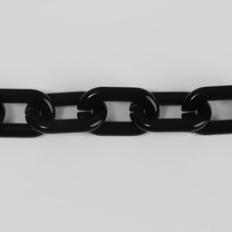 Цепочка для сумки, пластиковая, 31 19 мм, 120 см, цвет чёрный - Арт узор фото 2