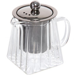 Чайник заварочный стеклянный 350мл "Bella cucina", трапеция