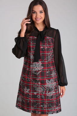 Платье Mubliz 077 красный с черным  фото 6