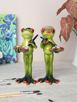 Фигурка Лягушка художник 16 см / YX29003 /уп 24/ - Галеонтрейд фото 2