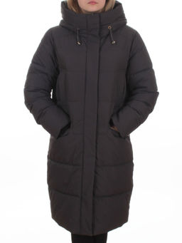 2129 DK. GRAY Пальто зимнее женское (200 гр. холлофайбер)
