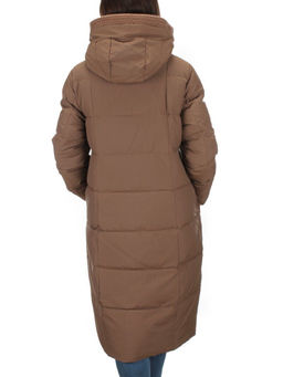 126 BROWN Пальто зимнее женское (200 гр. холлофайбер) - Фабричный китай фото 5