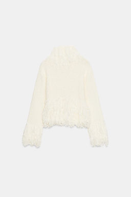 FRINGED KNIT JUMPER - Zara фото 6