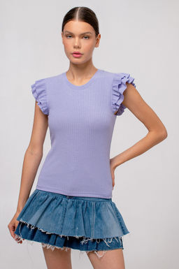 Арт. 3401/1 Футболка женская 42-50 (5 шт) Цвет:сиреневый - Калинка фото 2