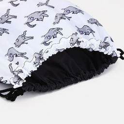 Мешок для обуви на шнурке, цвет белый/серый - Simaland фото 3