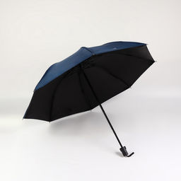 Зонт механический «Однотонный», 4 сложения, 8 спиц, R=47/55 см, d=94 см, синий