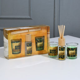 Набор свечей с диффузором Тайна природы, аромат орхидея, 20 х 12,5 х 5 см