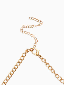 Колье на цепочке «Вишня», L=40 см, красное в золоте