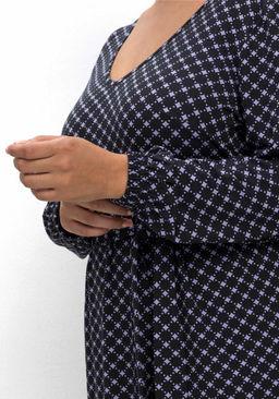 Платье, черно-фиолетовое - Sheego фото 6