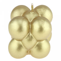 Свеча д5,7см, h5,5см, малая, золотой, время горения 6 часов (Россия)