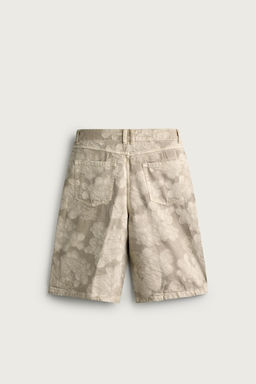 BERMUDA BAGGY FIT JACQUARD FLORAL / Tostado - Zara фото 7