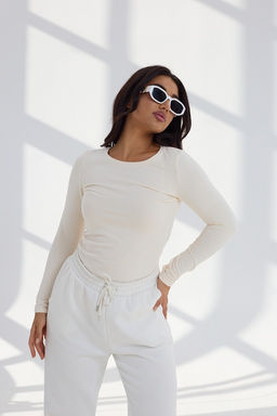 Лонгслив женский Сливки - Амавес-текстиль фото 12